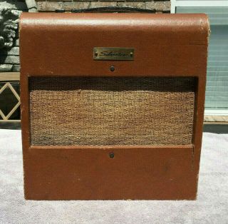 Vintage 1960 Silvertone Meteor 1430 Guitar Amp Harp Amplifier 3w