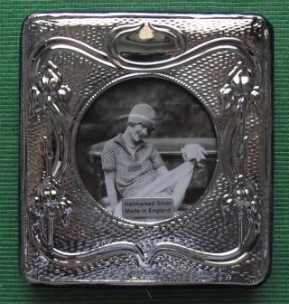 Iris Edwardian Design Hallmarked Sterling Silver Photo Frame : Xmas Valentines