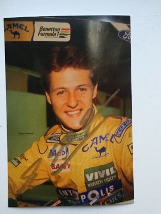 Michael Schumacher Hand Signed Photo Autograph