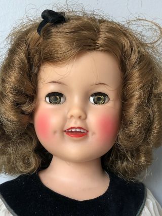 Vintage 17” Ideal Shirley Temple Doll St - 17 - 1 With Dress
