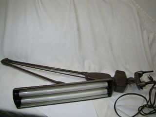 Vintage Dazor Industrial Articulate No.  2134 Floating Drafting Lamp