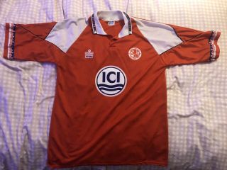 Middlesbrough Retro Vintage Football Shirt.  Xl.  Home 1992 - 1994.  Official