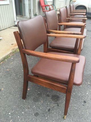Set Of 6 American Mid Century Modern Walnut Dining Chairs By Gregson 3