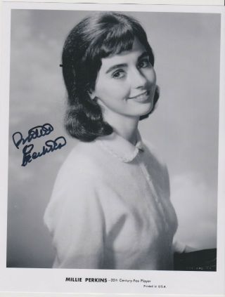 Millie Perkins - Played Lead Role " The Diary Of Anne Frank " 1959 Signed 8x10 Pic