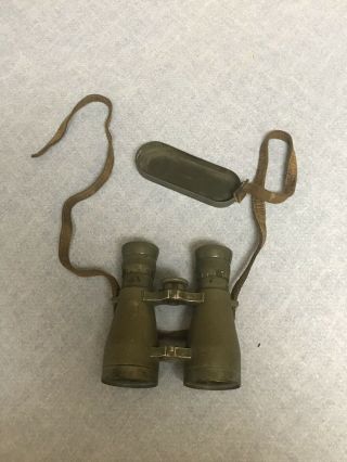 Ww1 Era Imperial German Fernglas 08 Army Nco Issue Binoculars With Case