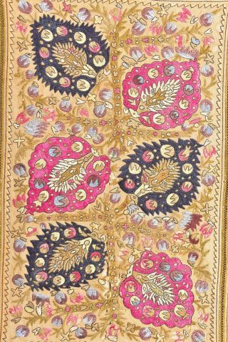 Antique 19th C.  Ottoman Greek Armenian Yastik Yaglik Embroidery Pillow Textile