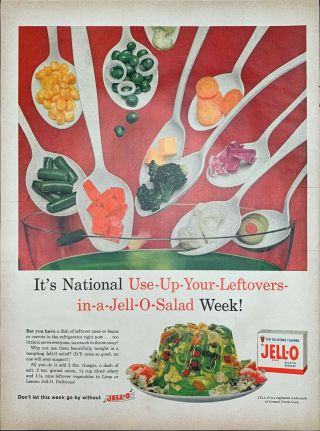 Vintage Jello 1959 Print Ad It 