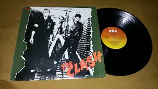 The Clash Punk Rock Lp 1st Press Self Titled Same S/t Debut 1977 Uk