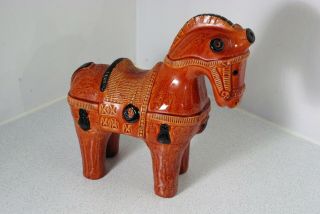 Vintage Italian Bitossi Horse Aldo Londi Mid Century Sculpture Italy Ceramics