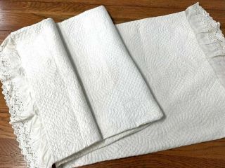 Master Quilting C 1890 - 1900 Pennsylvania Bride Quilt Pillow Cover Antique Bolst