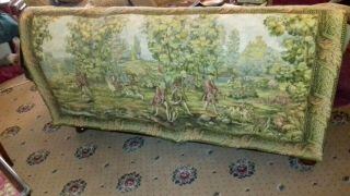 Antique Large Wall Hanging Tapestry,  Hunt Scene In.  180 X 100cms