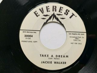 Jackie Walker 45 " Take A Dream " / Heart Breakin News " Promo Teen Popcorn Hear Nm