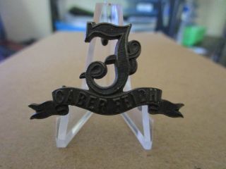 Ww1 British Army Seaforth Highlanders Lower Collar Device Badge 69