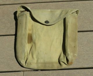 Wwi Era Us Army M1910 Haversack Canvas Meat Can Or Mess Kit Pouch