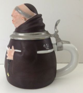 RARE Vintage Goebel Friar Tuck Monk Beer Stein 3