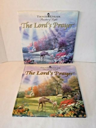 The Lords Prayer Thomas Kinkade Hard Cover Book Beautifully Illustrated Wildlife