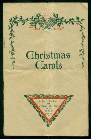 Ww1 American Expeditionary Forces Ymca Christmas Carols Booklet