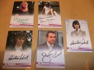 Roger Moore The Persuaders Set Of 5 Autograph Cards Great Price L@@k Unstoppable
