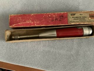 Vintage Millers Falls Co. ,  Mass.  No.  100,  Drill With Bits And Box