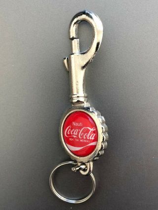 Vintage " Nauti Coca Cola " Logo Key Chain