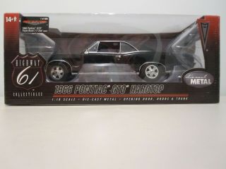 1966 66 Pontiac Gto 1:18 Highway 61 Rare " Triple Black " 1 Of 600 Made