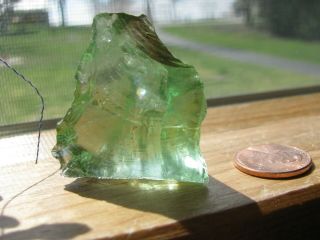 Iceland Lakagigar Clear Emerald Green Pyramid Monatomic Spar Andara Crystal 19 G