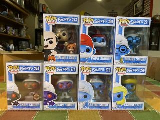 Funko Smurfs Complete Set With Exclusive