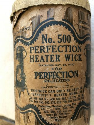 Vintage No.  500 Perfection Kerosene Heater Wick Old Stock