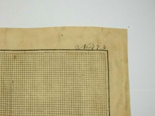 Antique Berlin Woolwork hand - painted chart pattern early 19th century 3