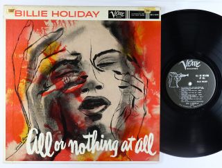 Billie Holiday - All Or Nothing At All Lp - Verve - Mg V - 8329 - Dsm Mono Dg Vg,