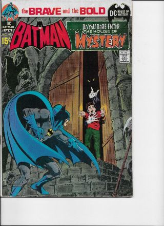 Brave And The Bold 93 Fn 6.  0 House Of Mystery; Neal Adams Art