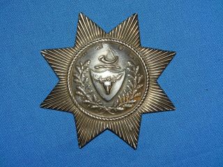 Wwi - Wwii British Colonial Helmet Hat Badge,  Silver (21)