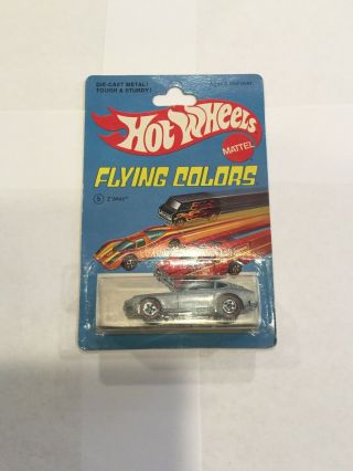 1975.  Hot Wheels Redline Z Whiz Flying Colors Still In Bp