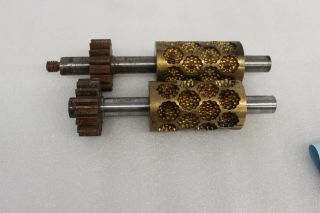 Thomas Mills & Bros Brass Candy Rollers Flower Shape