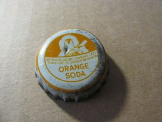 Vintage Clicquot Club Orange Soda Bottle Cork Cap Collectible Crown Top