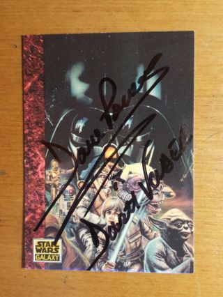 Signed David Prowse Star Wars Trading Card,  Autograph Darth Vader