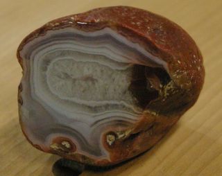4 ounce Lake Superior Agate Ground polished face & bottom natural sides 2