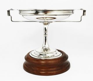 Fine Art Deco Sterling Silver Presentation Trophy / Tazza Birmingham 1928