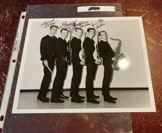 Tornados Black & White Photo Signed By 4 Of The 5 Memebers 8x10”