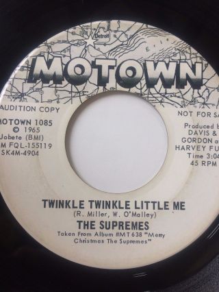 Motown Soul Promo 45/ Supremes " Twinkle Twinkle Little Me " Hear