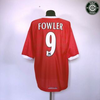 Fowler 9 Liverpool Vintage Reebok Home Football Shirt Jersey 1998/00 (xxl)