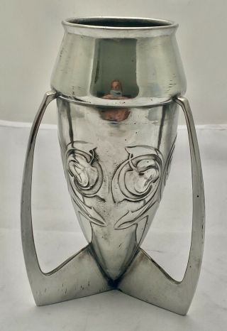 Liberty & Co Tudric Art Nouveau Pewter Bomb Vase Archibald Knox 0226