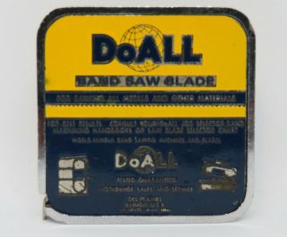 Vintage 6 Ft Barlow Tape Measure Usa.  Advertisment For Doall Band Saw Blade