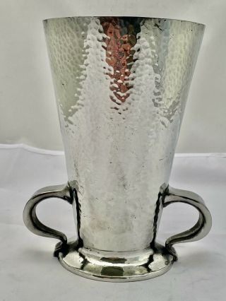Large Early Liberty & Co Tudric Art Nouveau Pewter Vase Archibald Knox 045