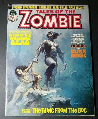 Tales Of The Zombie 1 (1973,  Marvel) Vf; Cover By Boris Vallejo Hot Horror