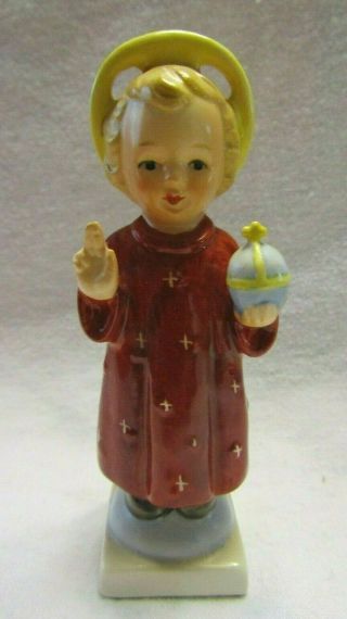 Goebel Figurine Little Girl With Red Dress.
