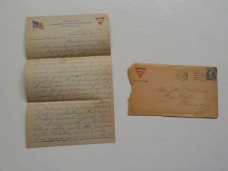 Wwi Letter 1918 Could Not Get Out Of Quarantine Ww I Vtg Camp Lee Virginia Ww1