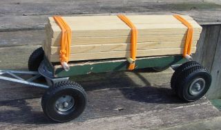 1950 ' s Smith Miller L Mack Lumber Truck With Pup Trailer and Paint 3