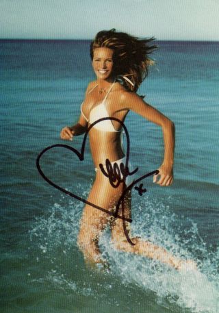 Elle Macpherson Hand Signed 6x8 Photograph Sports Illustrated Swimsuit Issue