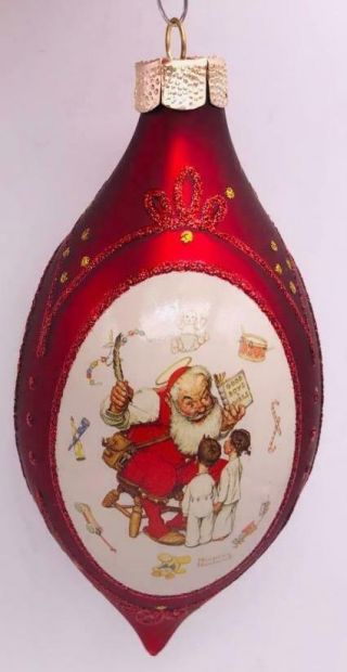 2008 Waiting For Santa Special Edition Hallmark Ornament Norman Rockwell Limited 2